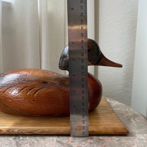 Vintage hand carved and painted drake decoy - Picture 2 of 8